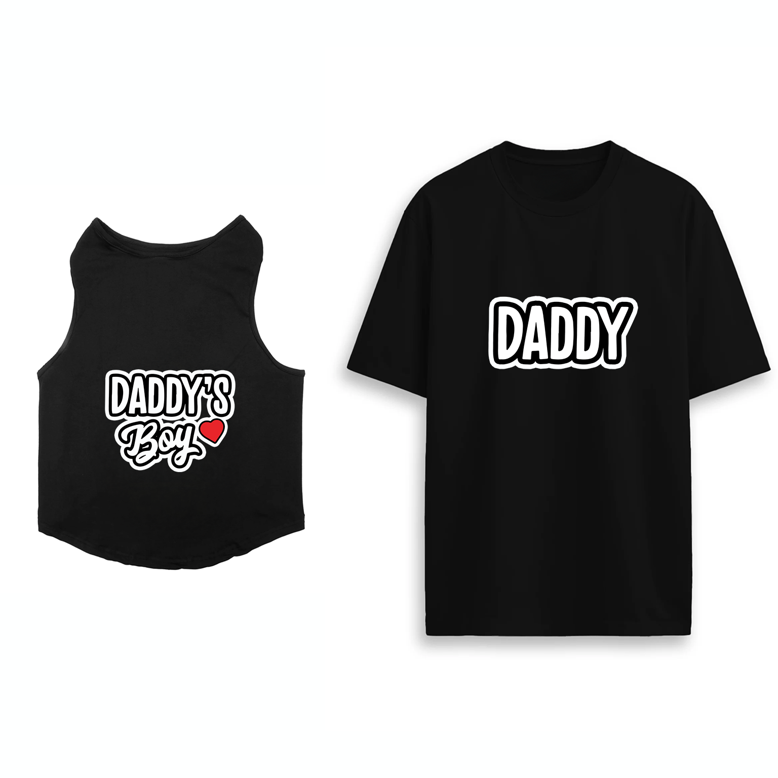PawsIndia Signature Twinning Set β Parent & Pup - Daddy & Daddy's Boy - Black