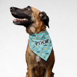 PawsIndia Customized Dog Bandana - Mix Dog Breeds Print
