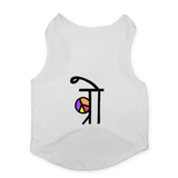PawsIndia Sleeveless Printed Cat T-Shirt - BRO