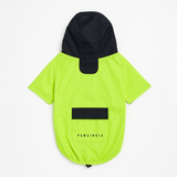 Pawsindia Dog Hooded Raincoat - Neon Green & Black
