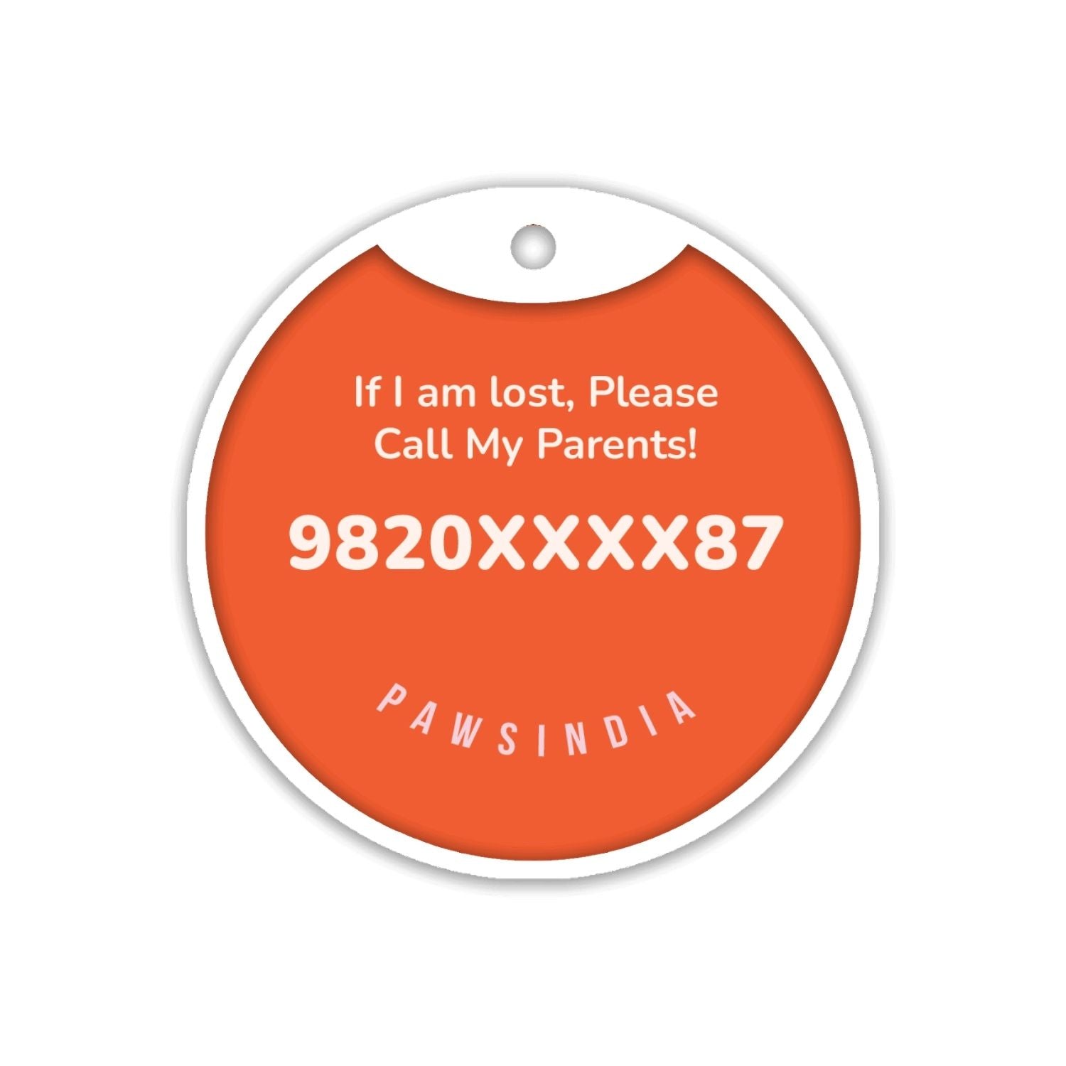 PawsIndia Customized Pet Tag- Valentine's Edition Day Heart Print