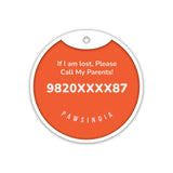 PawsIndia Customized Pet Tag- Valentine's Edition Day Heart Print