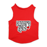 PawsIndia Sleeveless Printed Cat T-Shirt - Daddy's Girl