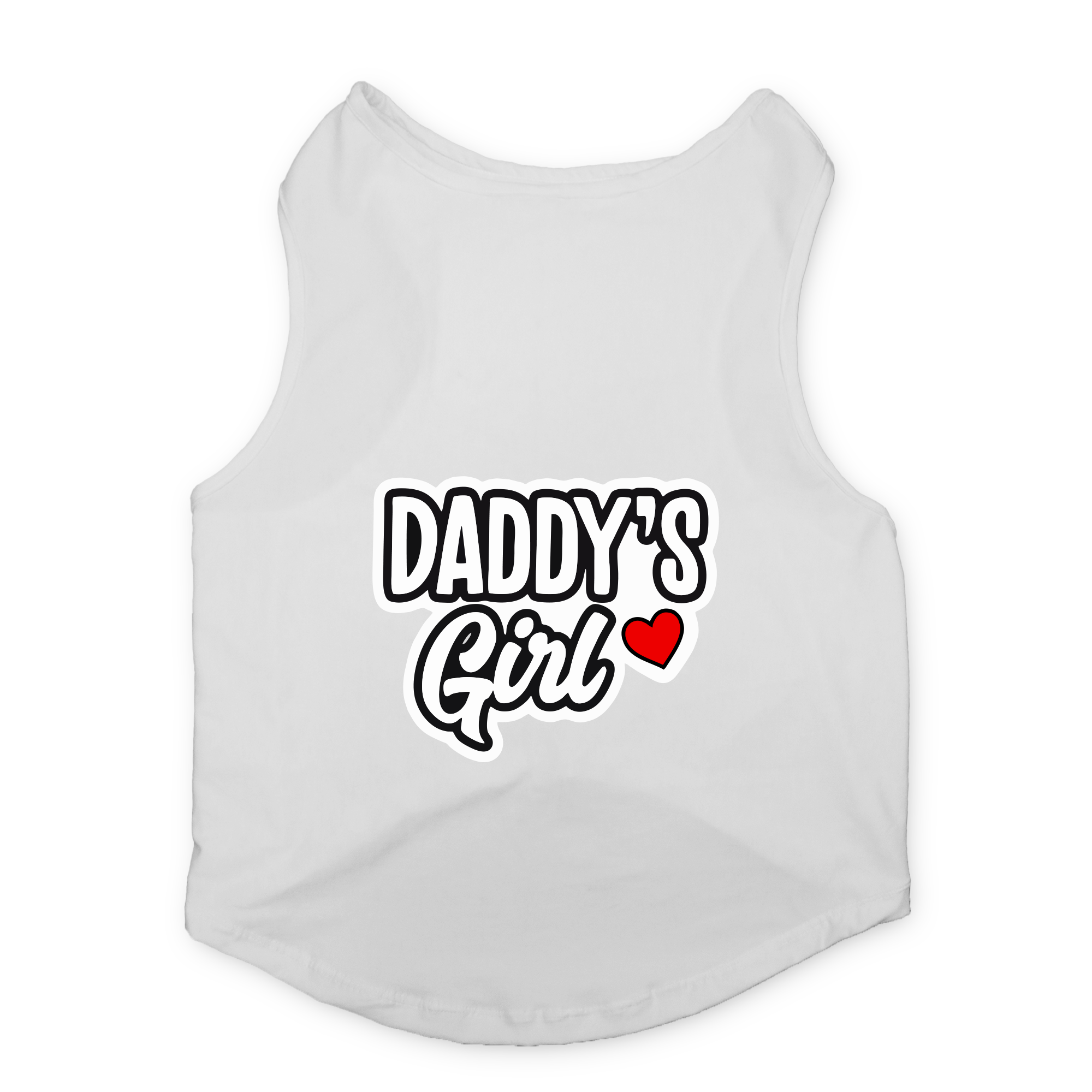 PawsIndia Sleeveless Printed Cat T-Shirt - Daddy's Girl