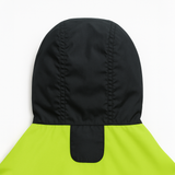 Pawsindia Dog Hooded Raincoat - Neon Green & Black