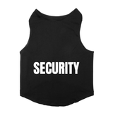 PawsIndia Sleeveless Printed Dog T-Shirt - Security