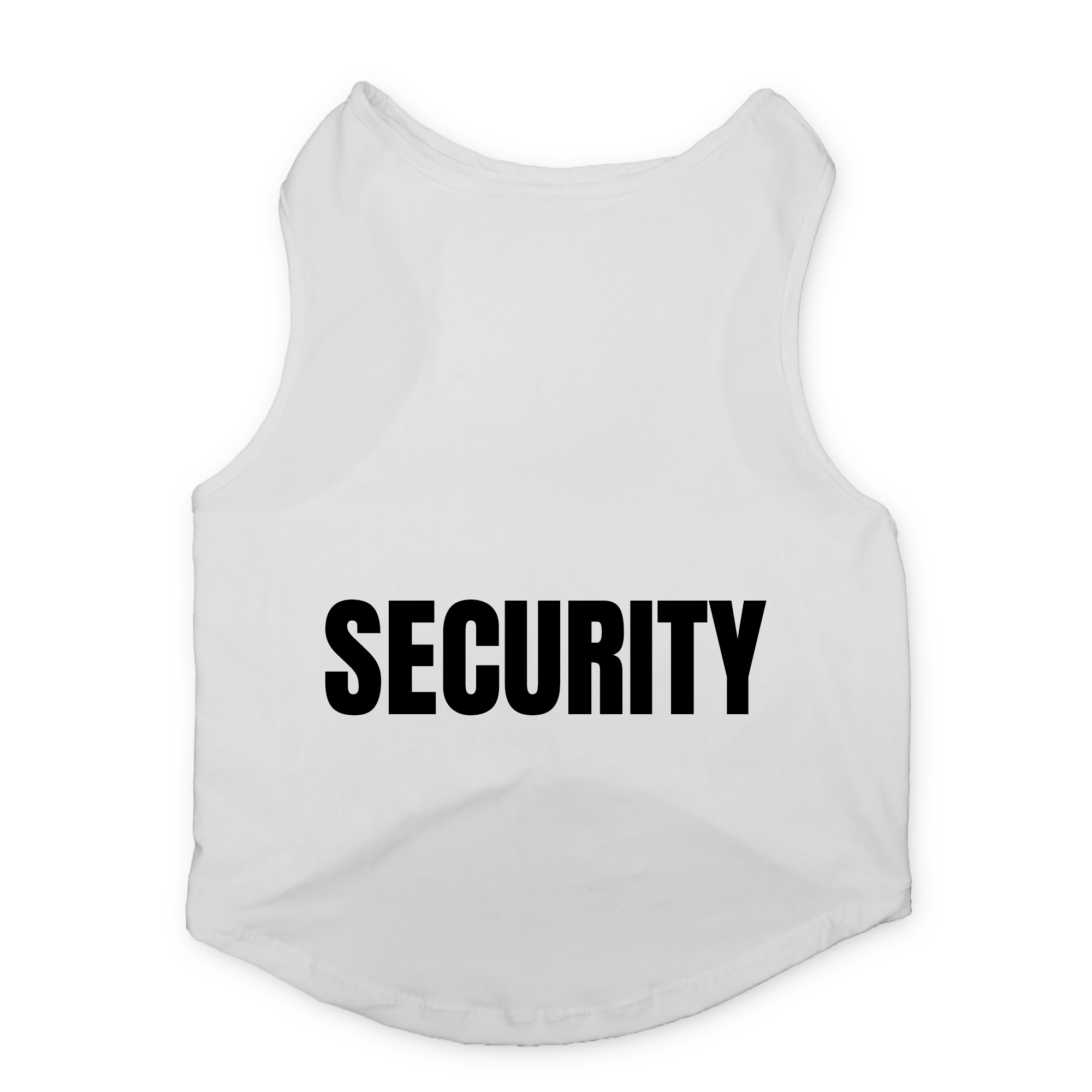 PawsIndia Sleeveless Printed Dog T-Shirt - Security