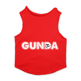 PawsIndia Sleeveless Printed Dog T-Shirt - Gunda