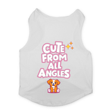 PawsIndia Sleeveless Printed Dog T-Shirt - Cute From All Angles