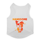 PawsIndia Sleeveless Printed Dog T-Shirt - Handsome