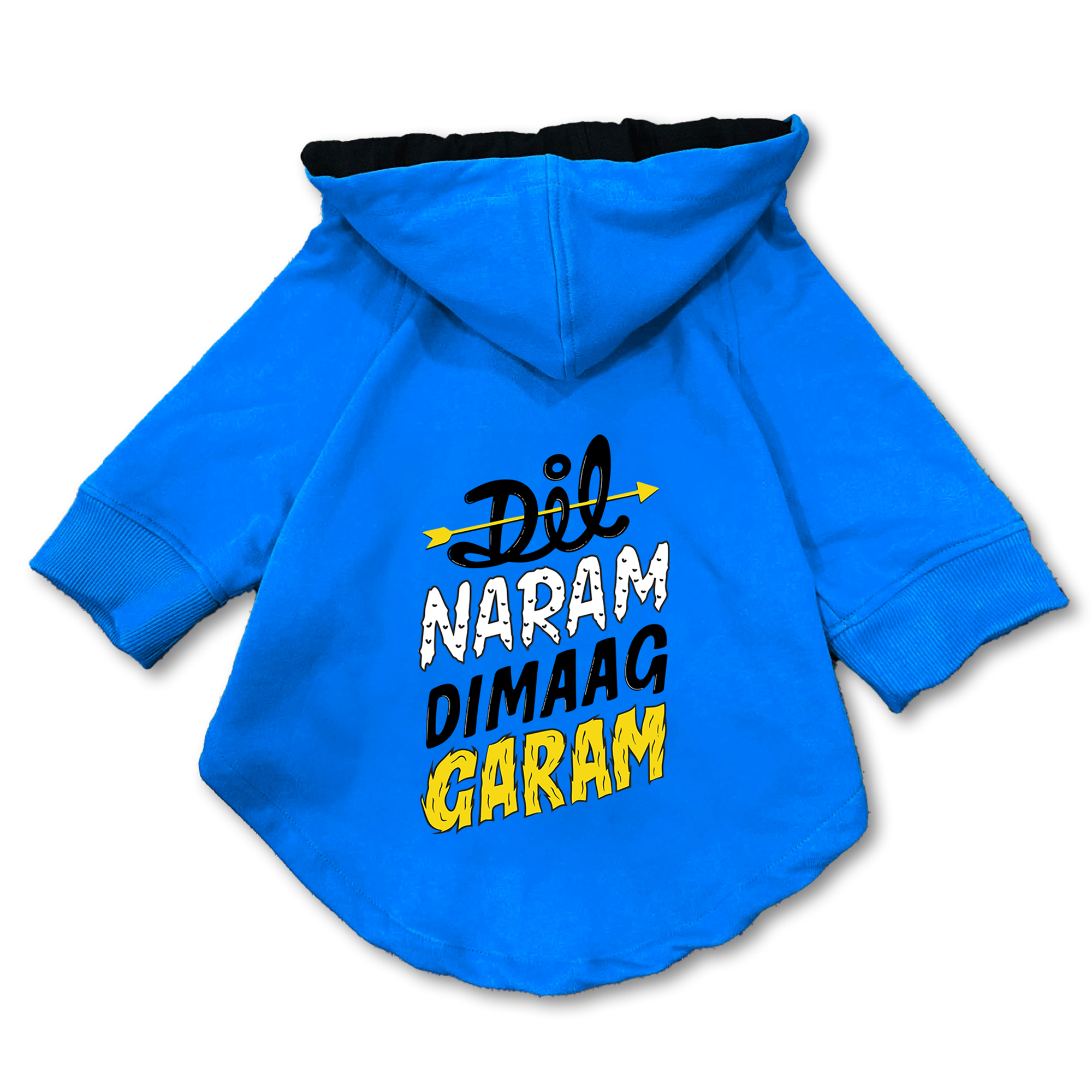 Pawsindia Dog Hoodie - Dil Naram Dimag Garam