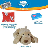 Pawsindia HuggiePup Cuddly Puppy Behavioral Aid Toy, Great for Crate Training- Pulsing Heartbeat, Heating Pack- Golden Dog