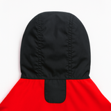 Pawsindia Dog Hooded Raincoat - Red & Black