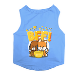 PawsIndia Sleeveless Printed Dog T-Shirt - BFF