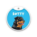 Customized Dog Id Tag - Rottweiler