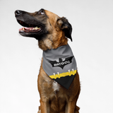 PawsIndia Dog Bandana - Bat Dog - Grey