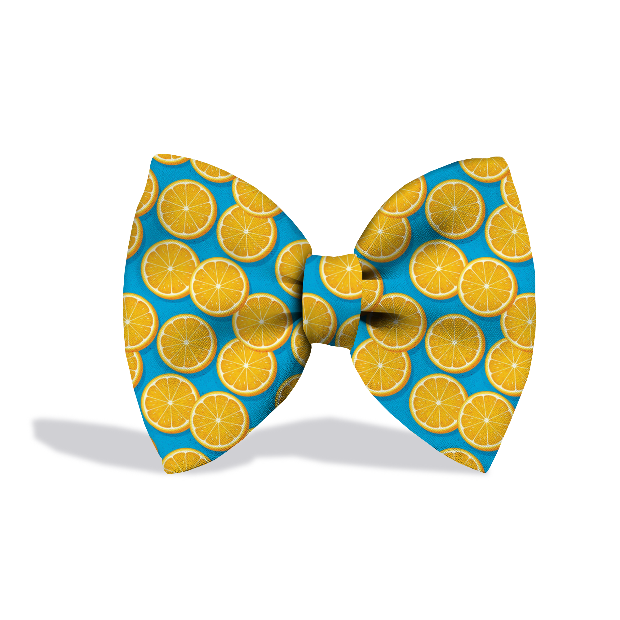 Pawsindia Orange Pattern Bow Tie
