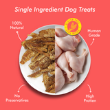 Raw Bites Organic Dehydrated - Chicken Jerky Premium Dog Treats