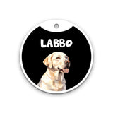 Customized Dog Id Tags - Labrador Retriever (White)