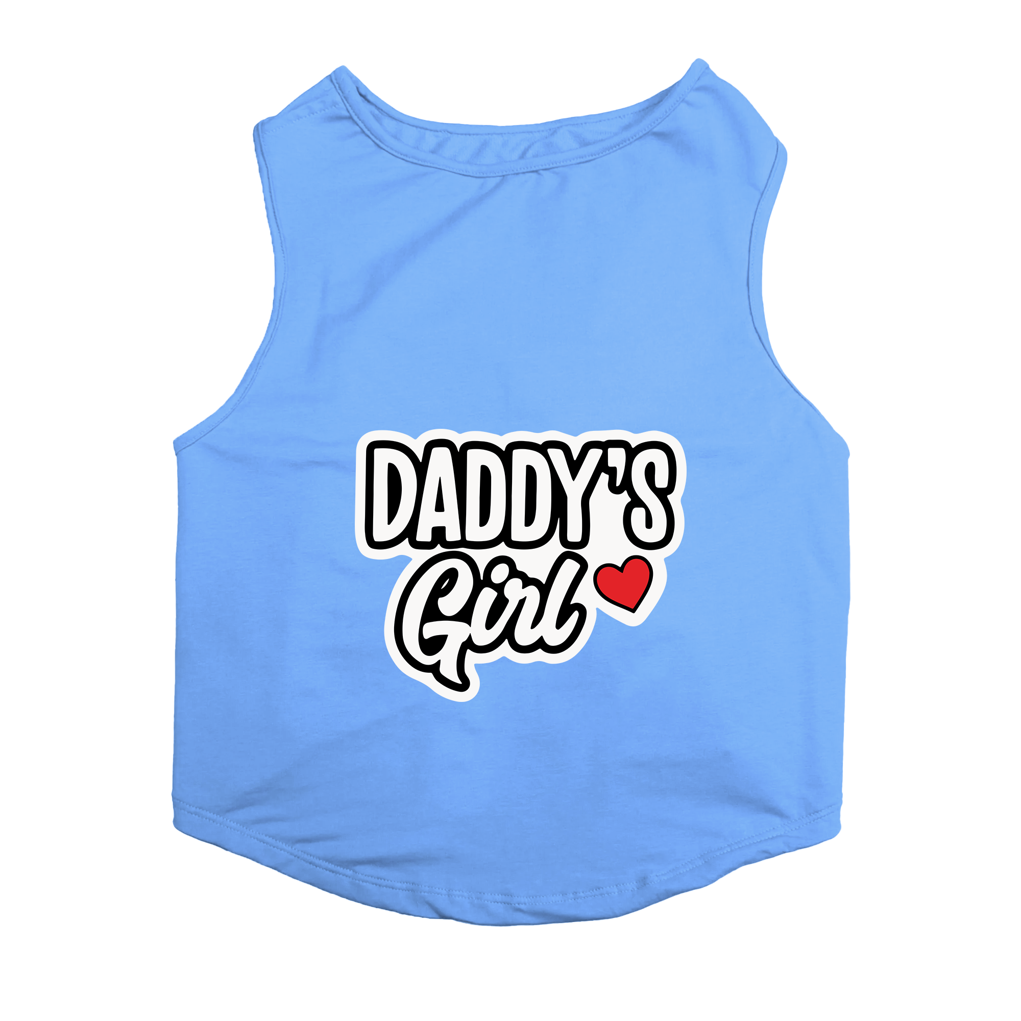 PawsIndia Sleeveless Printed Cat T-Shirt - Daddy's Girl
