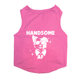 PawsIndia Sleeveless Printed Dog T-Shirt - Handsome
