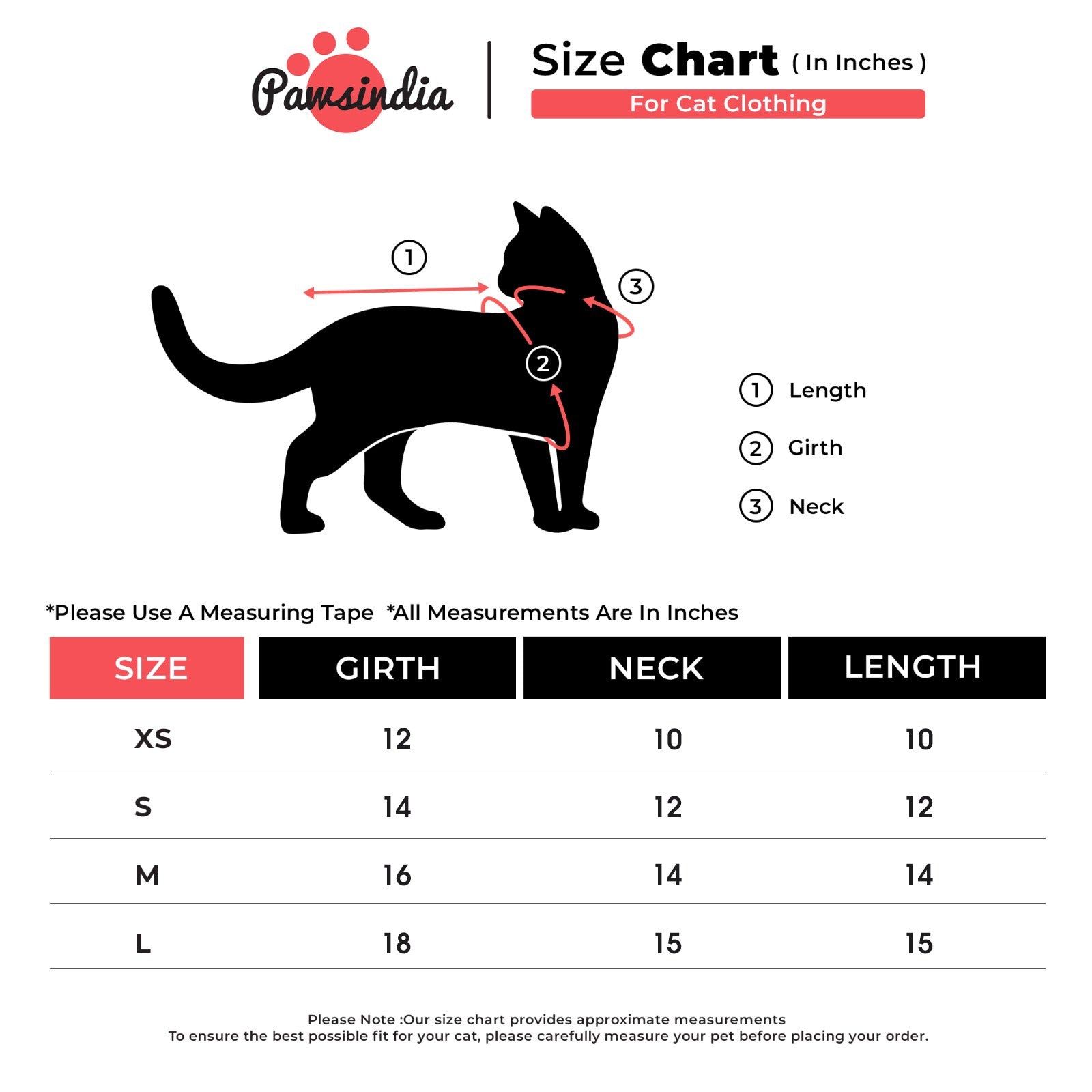 PawsIndia Sleeveless Printed Cat T-Shirt - Caution - Kaafi Sanskari