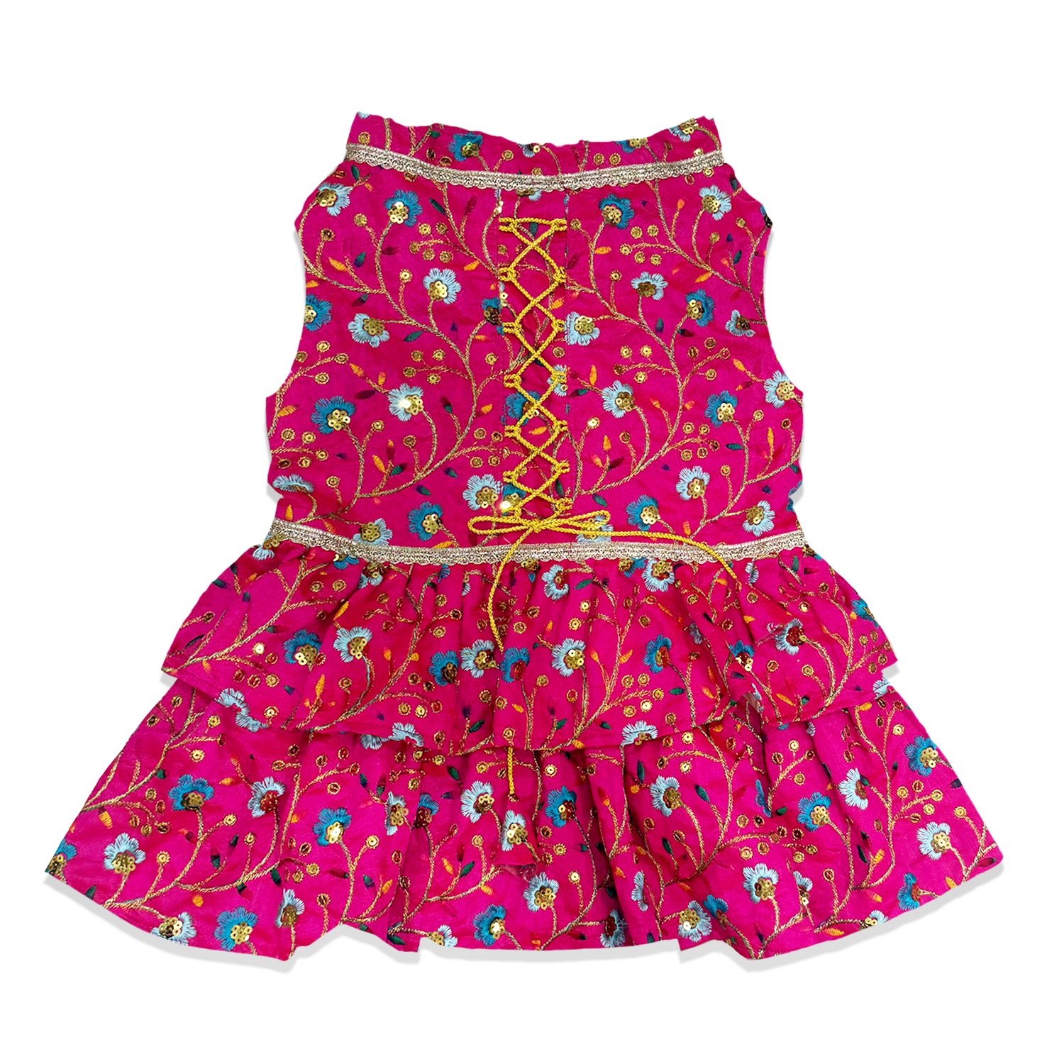 PawsIndia Traditional Rose Pink Princess Dress for Dogs – Limited Edition