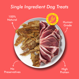 Raw Bites Organic Dehydrated - Rabbit Jerky Premium Dog Treats