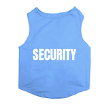 PawsIndia Sleeveless Printed Dog T-Shirt - Security