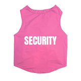 PawsIndia Sleeveless Printed Dog T-Shirt - Security