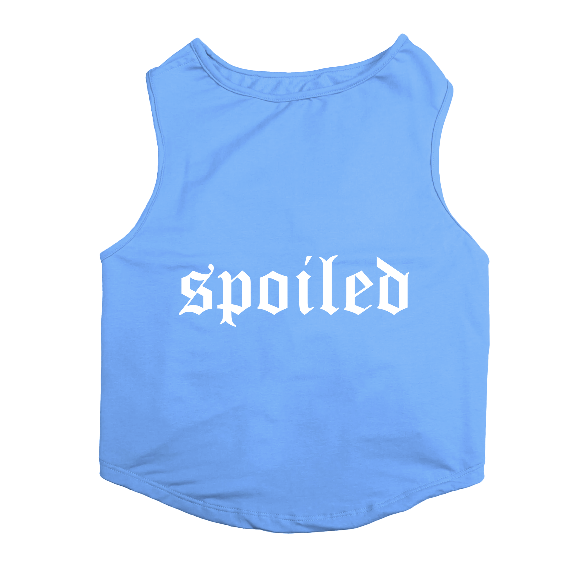 PawsIndia Sleeveless Printed Cat T-Shirt - Spoiled