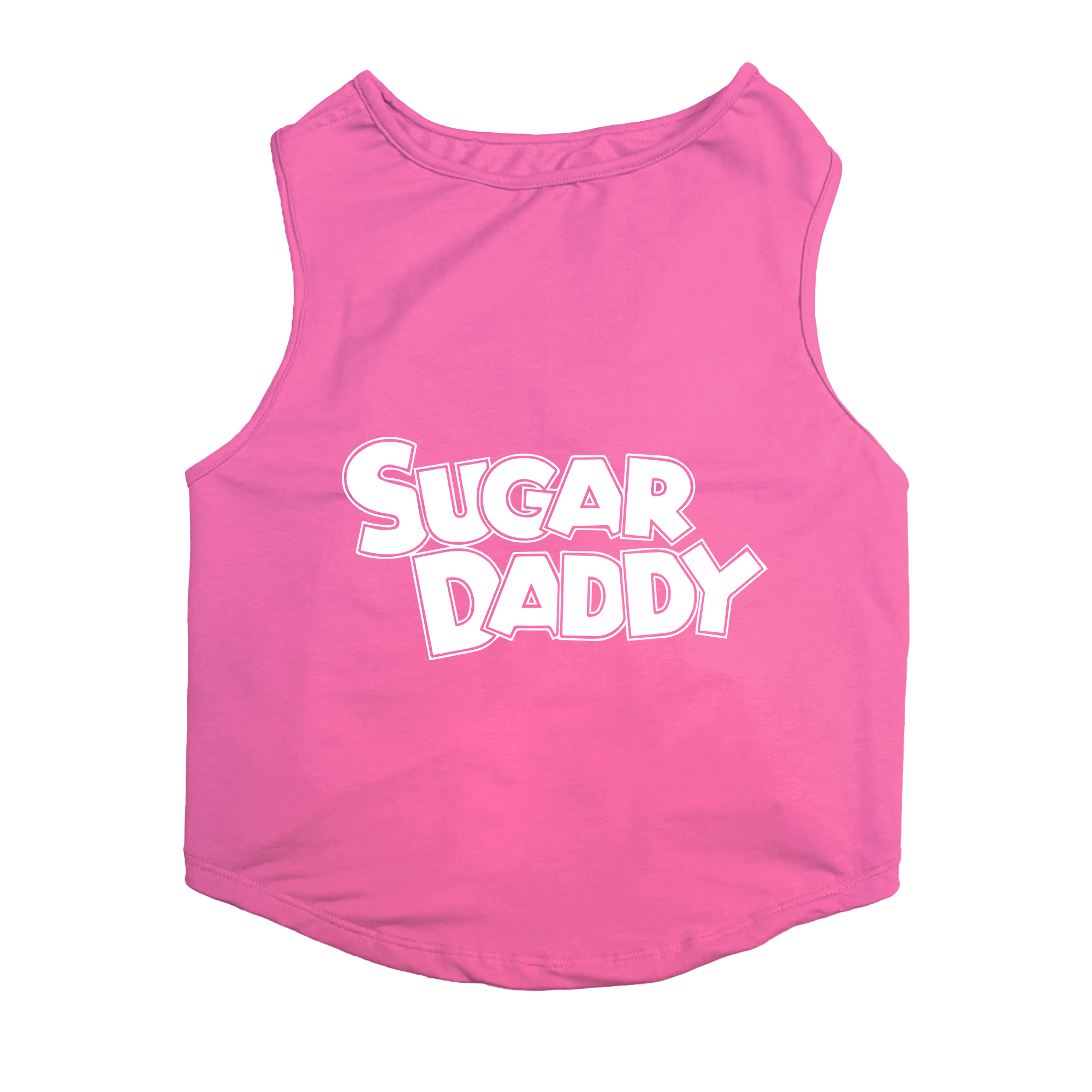 PawsIndia Sleeveless Printed Cat T-Shirt -Sugar Daddy
