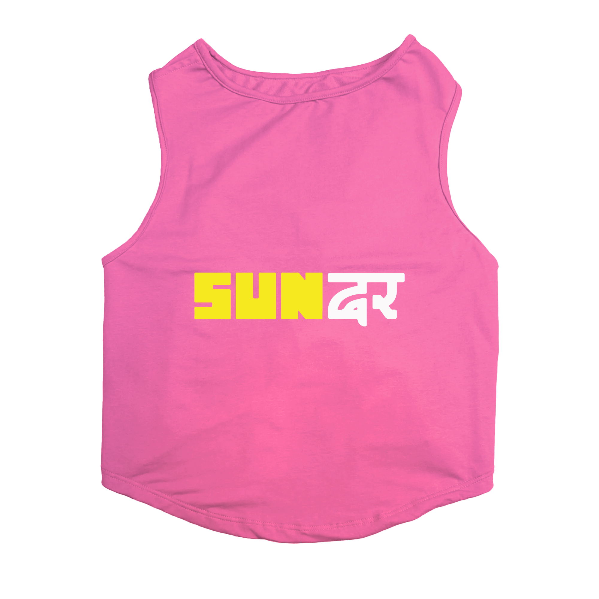 PawsIndia Sleeveless Printed Dog T-Shirt - Sundar