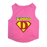 PawsIndia Sleeveless Printed Dog T-Shirt - Super Dog