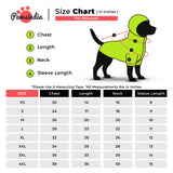 Pawsindia Dog Hooded Raincoat - Black & Red