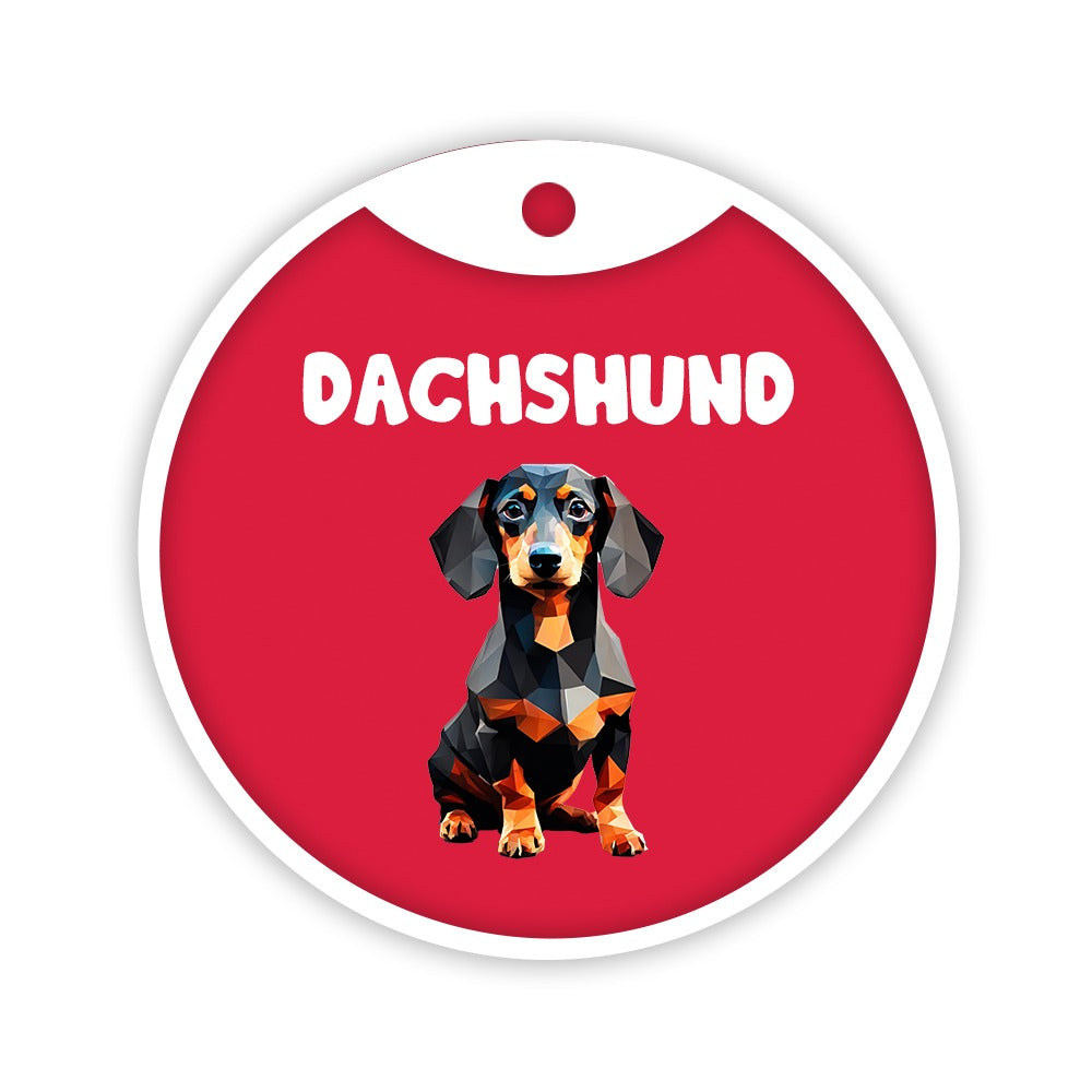 Customized Dog Id Tag - Dachshund