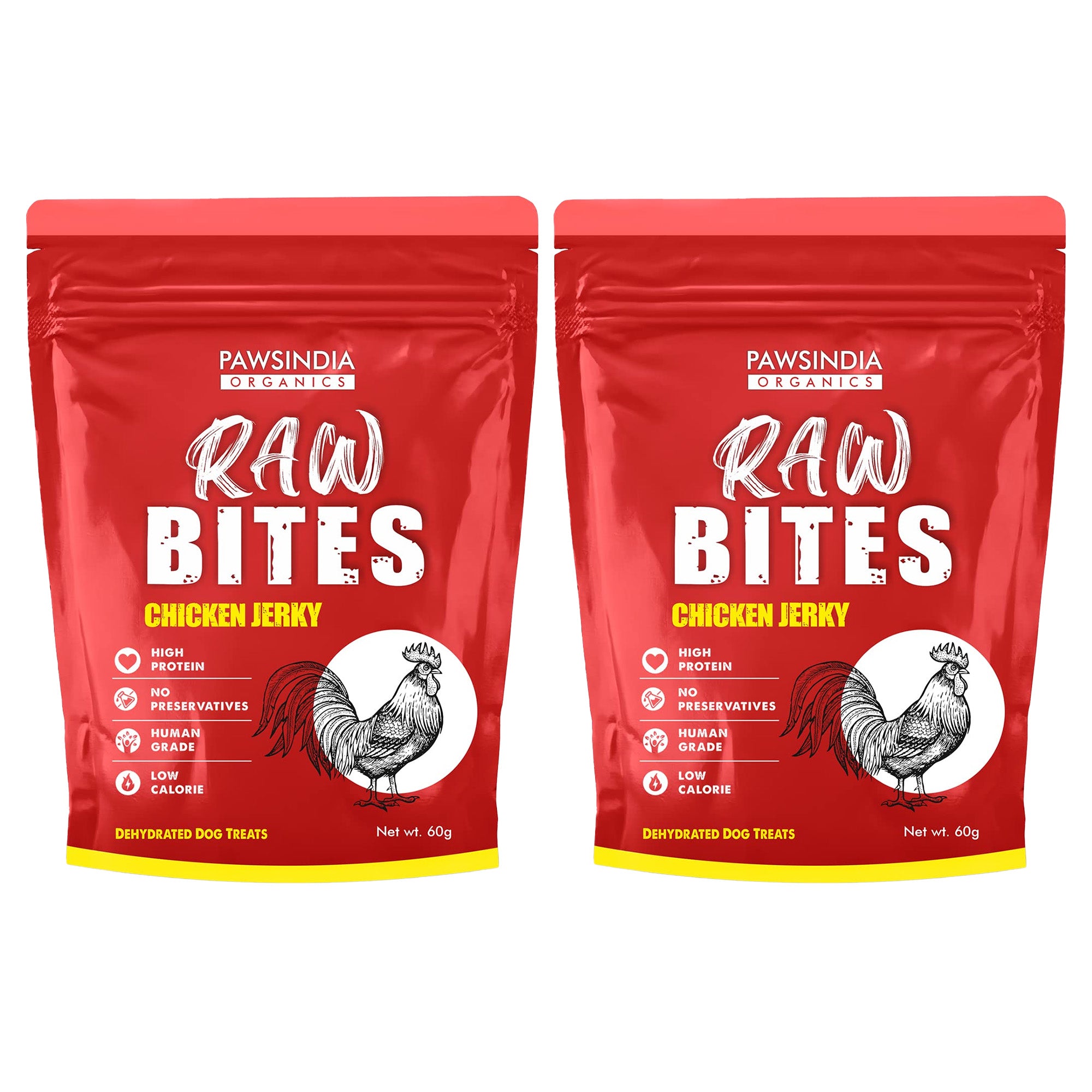Raw Bites Organic Dehydrated - Chicken Jerky Premium Dog Treats