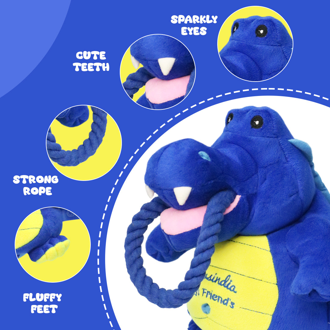 PawsIndia Crocky Interactive Puppet Dog Toy