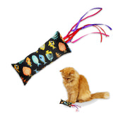 Pawsindia Catnip Aromatherapy Toy with Ribbons- Black