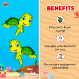 Pawsindia Catnip Aromatherapy Turtle Toy