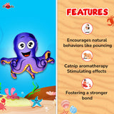 Pawsindia Catnip Aromatherapy Octopus Toy