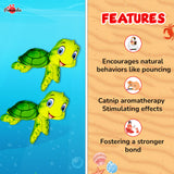 Pawsindia Catnip Aromatherapy Turtle Toy
