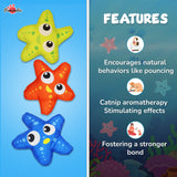 Pawsindia Starfish Cat Nip Toy - Orange