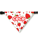 PawsIndia Customized Pet Bandana - Strawberry Print