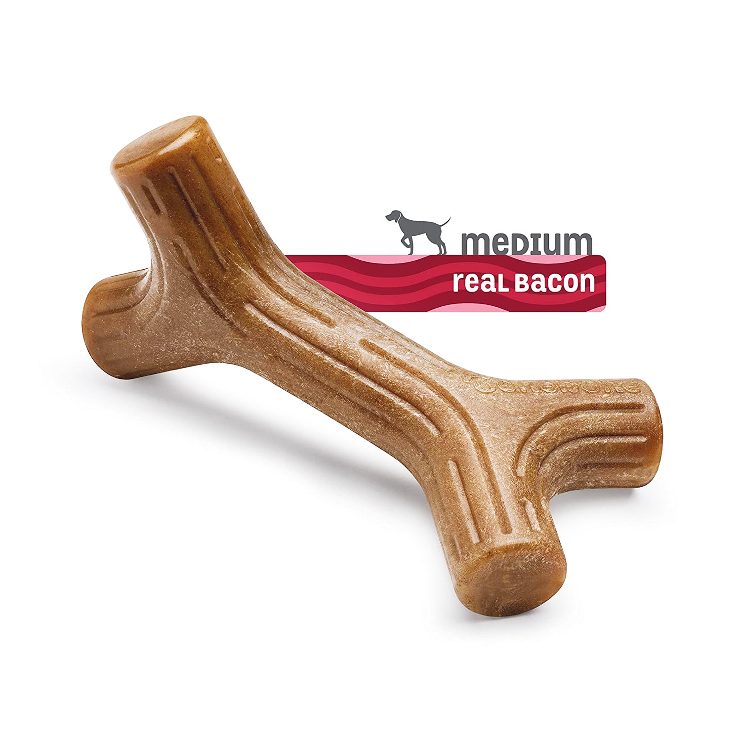 Benebone's Bacon Stick Durable Dog Chew Toy