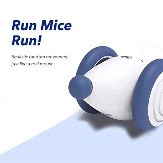 Cheerble Wicked Mouse Interactive Cat Toy - Blue