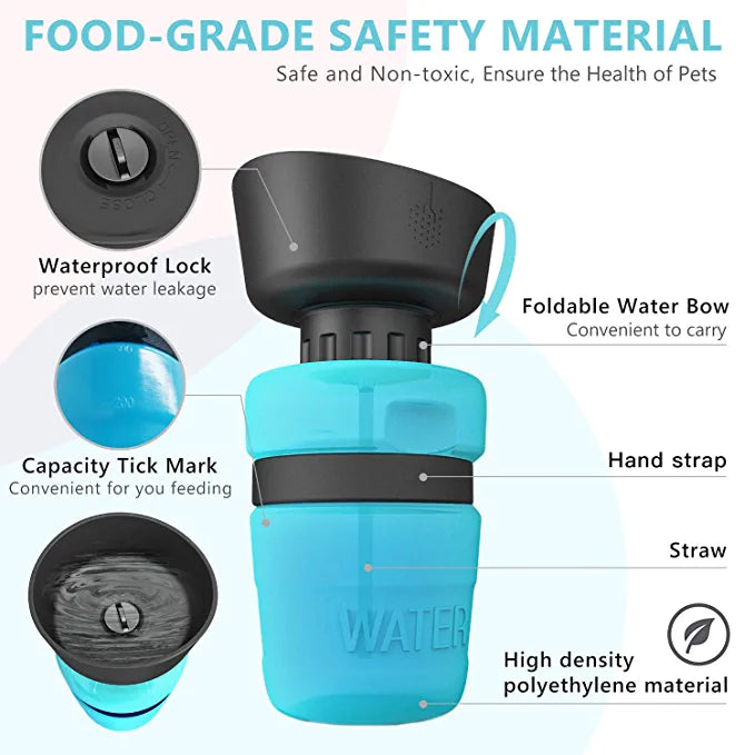 Pawsindia Pet Water Bottle for Dogs