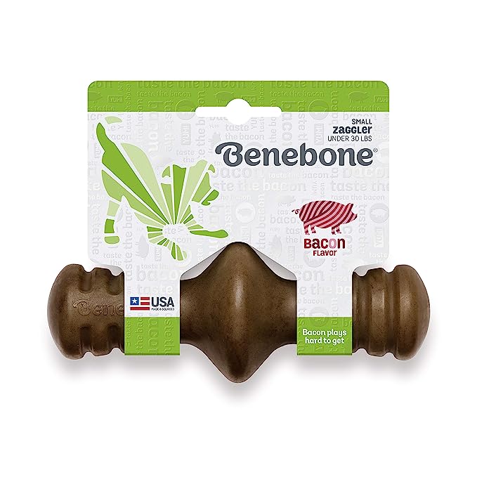 Benebone's Zaggler Rolling Dog Chew (Bacon Flavor)