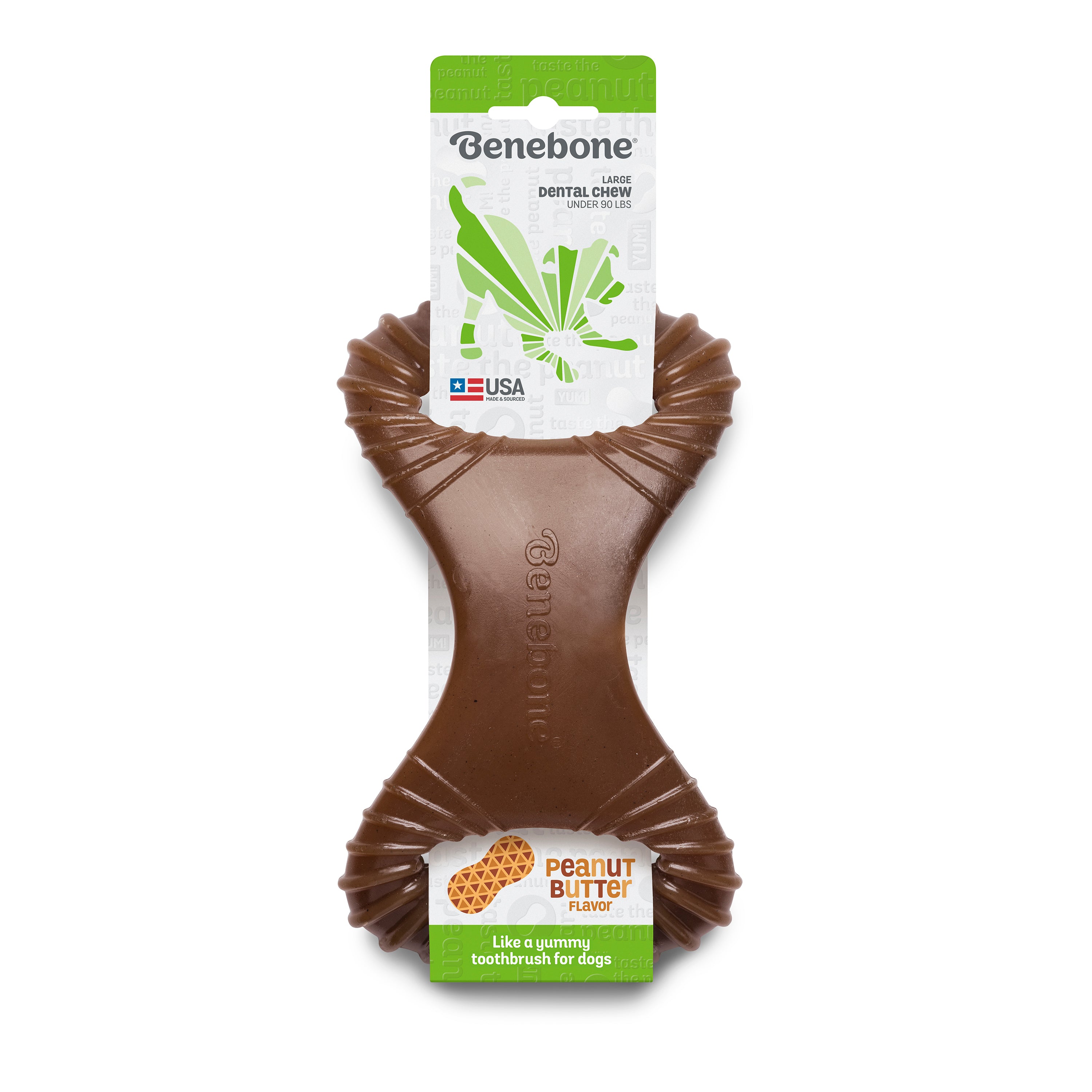 Benebone's Dental Dog Chew (Peanut Butter Flavor)
