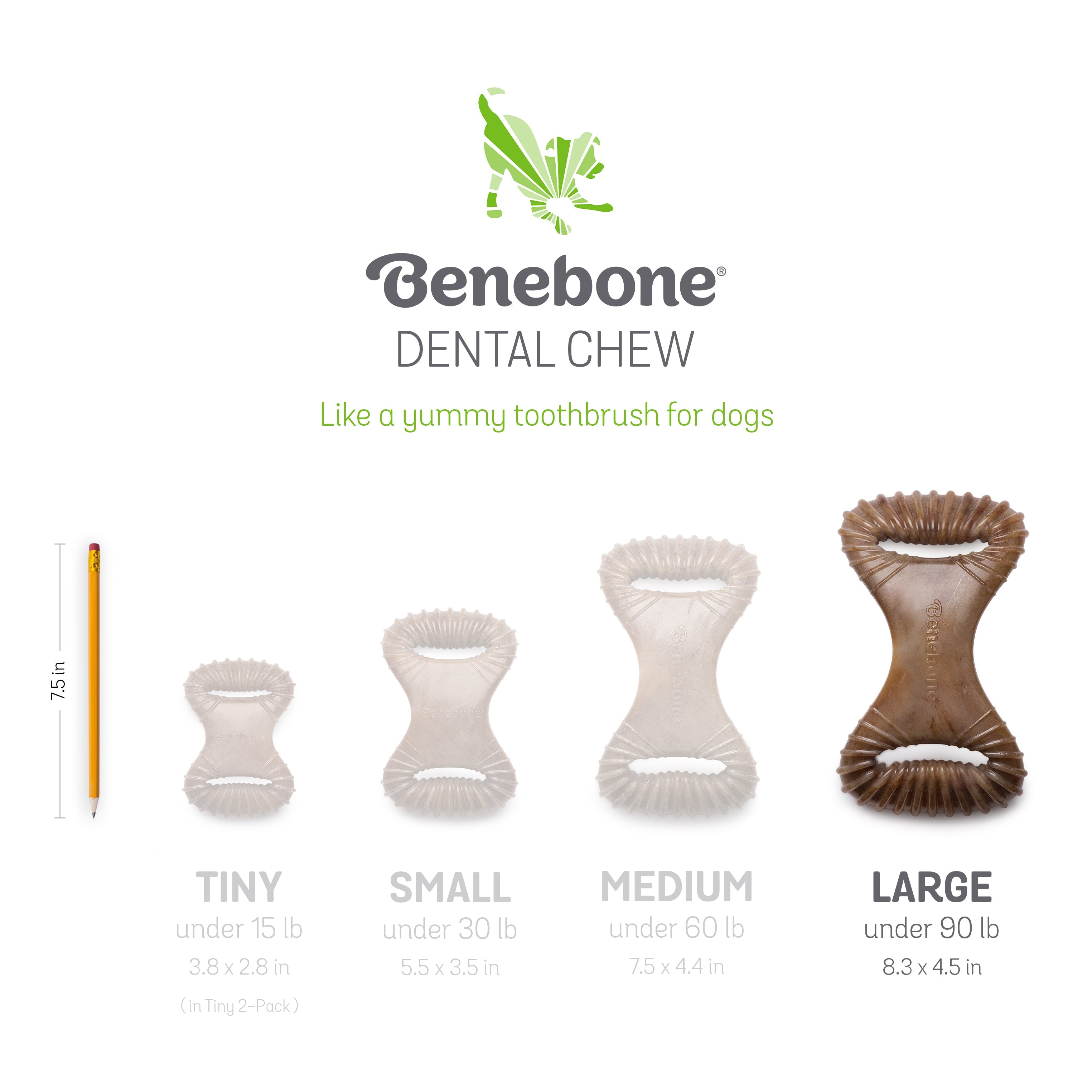 Benebone's Dental Dog Chew (Bacon Flavor)